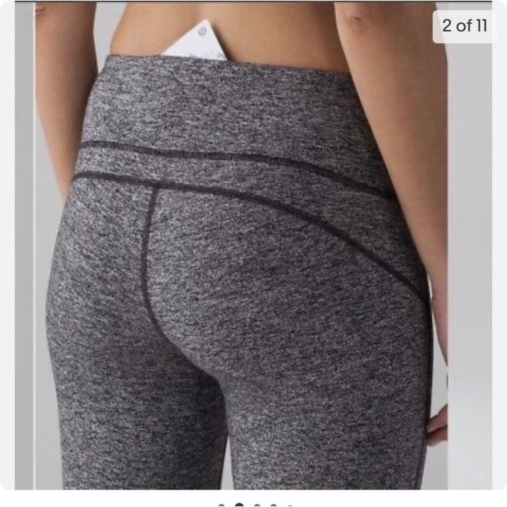 Excellent Condition Lululemon Out To Lunge Untight Tights. Size 8. Discontinued. - Picture 2 of 7